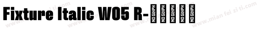 Fixture Italic W05 R字体转换